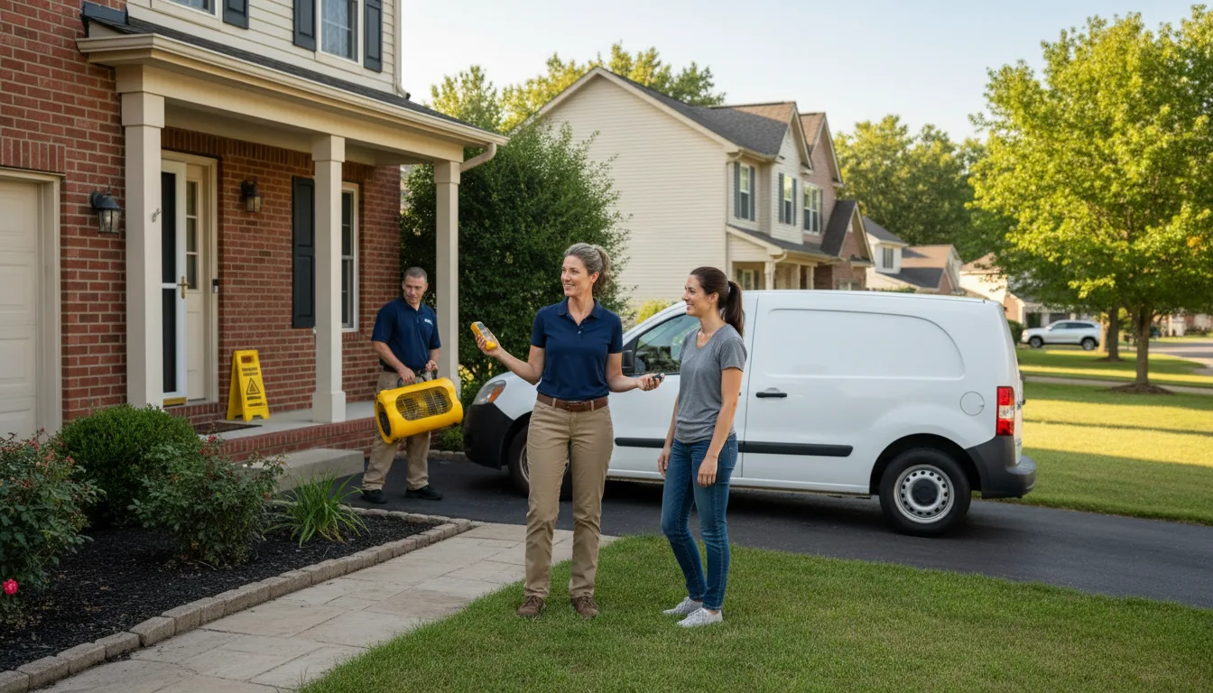 Water restoration image for Home Water Damage Repair in Powhatan Point, OH